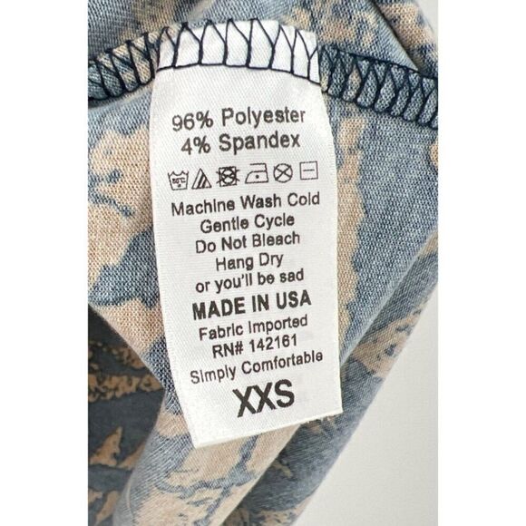 LuLaRoe Irma Tunic Top Womens Size XXS Colorblock Abstract Lot of 2 New - Picture 5 of 9